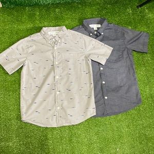 2- Size 10/12 boys old navy button up